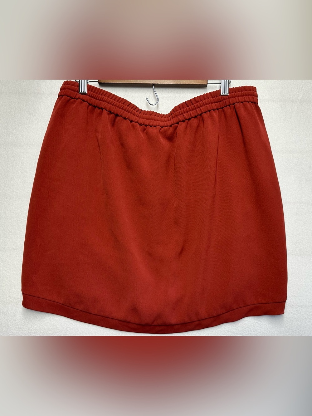 J.Crew Pull‑On Tulip Hem Skirt – Plus Size 16 Burnt Orange EUC - Picture 2 of 5